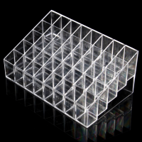 40 Clear Acrylic Lipstick Holder Stand Display Cosmetic Makeup Case Acrylic Cosmetic Organizer