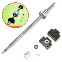 400Mm Sfu1605 Ball Screw With Bk12 Bf12 Supports And 6.35X10mm Coupler For Cnc