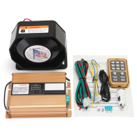 400W 8 Sound Loud Warning Alarm Police Siren Horn Speaker Mic System