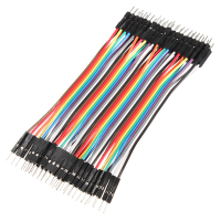 40Pcs 30cm Male To Male Color Breadboard Cable Jump Wire Jumper