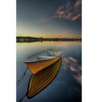 40X30cm Sea Boat Modern Art Painting Canvas Home Wall Decoration No Frame