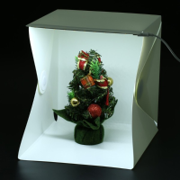40X40cm Portable Mini Folding Studio Photography Softbox Led Light Box With Black White Backgound