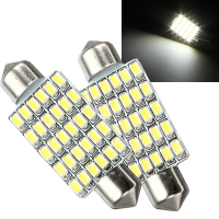 42Mm Led Smd Pure White Car Interior Festoon Dome Light Lamp Bulb 12v