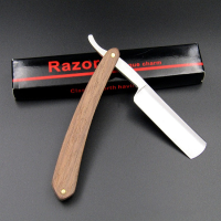 440C Steel Traditional Barber Razor Beard Hair Shaving Shaver Straight Folding Rosewood Handle