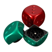 45Mm Plastic Tobacco Grinder Dice Shape Creative Smoke Grinders