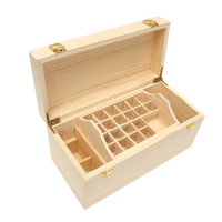 49 Grids Double Layer Wooden Bottles Box Container Storage For Essential Oil Aromatherapy