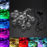 4M 10leds Bulb Shaped Indoor Outdoor Fairy String Light For Christmas Party Ac100v 240v