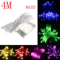 4M 40 Led Battery Powered Christmas Wedding Party String Fairy Light