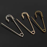 4Pcs 75mm Safety Pins Needles Brooch For Scarf Cloth Sewing Craft