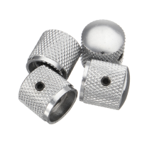 4Pcs Chrome Dome Knob Volume Tone Control For Electric Guitar Bass