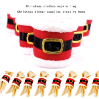 4Pcs/lot Christmas Decor Napkin Holders Tableware Dinner Decorations Santa Claus Cover For Christmas Hotel Party Table Decoration