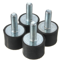 4Pcs M6 20x15mm Rubber Shock Absorber Rubber Vibration Isolator Mounts