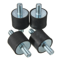 4Pcs M8 20x25mm Rubber Shock Absorber Rubber Vibration Isolator Mounts