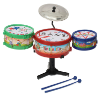 4Pcs Mini Children Drum Kit Set Musical Instruments Band Toy Bass Gifts