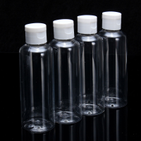 4Pcs Portable Plastic Facial Toner Liquid Refillable Bottles 100ml Transparent Container