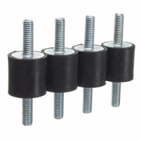 4Pcs Rubber Mounts 20mm X 20mm M6 Rubber Vibration Isolator Mounts Rubber Shock Absorber