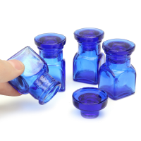 4Pcs Square Etched Dental Medicine Cavities Bottle Clinics Hospital Drug Storage Case