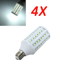 4X E27 20w Pure White 5630smd 84 Led Corn Light Bulb Lamps 220v