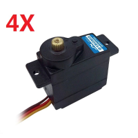 4X Jx Servo Pdi 9180mg 180 Degree Metal Gear Analog Servo 2.0Kg 0.12Sec 12g