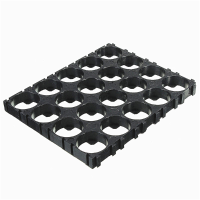 4X5 Cell 18650 Lithium Batteries Spacer Abs Plastic Holder 100x80mm