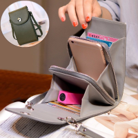 5.5Inch Women Shoulder Bag Mini Three Layer Packs Case Waterproof Cover For Phone