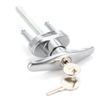5.7 Inch Universal Garage Door Lock T Handle Replacement With 2 Keys 90 Degree Rotation