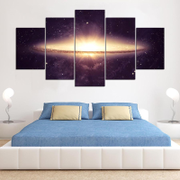 5 Cascade Vast Universe Canvas Wall Painting Picture Home Decoration Without Frame Including Instal