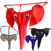 5 Colors Male Sexy Animal Elephant Long Nose T Back Cute Cartoon Intimate Seduced Underwear