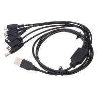 5 In 1 Usb Charging Cable Charger Gba Sp Wii U 3ds Ndsl Xl Dsi Psp For Nintendo