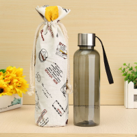 500Ml Business Bottle Portable Fruit Juice Teacups Plastic Transparent Water Bottles