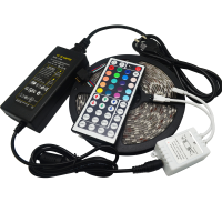5050 150 Led Strip Light Rgb Waterproof Dc 12v 5a Power Supply 44 Key Ir Controller