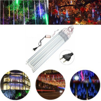 50Cm 10tubes 540led Meteor Shower Rain Light Christmas Xmas Tree Decor With Driver Eu Plug