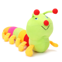 50Cm Babies Kids Colorful Lovely Caterpillar Soft Pillow Developmental Plush Toy