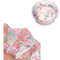 50G Clear Crystal KAWAII Slime Cute Flowers Mud Fimo Putty Kids Gift Toy