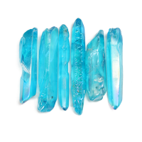 50G Very Powerful & Rare Blue Aura Lemurian Seed Quartz Crystal Healing Point
