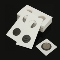 50Pcs 2x2 Cardboard Mylar Paper Coin Holder Collection Flip Supplier