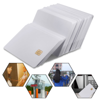50Pcs Blank Smart Integrated Circuit Card 3 Track Inkjet Pvc Daily Use