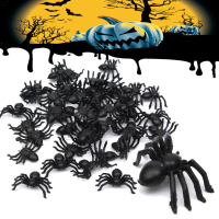 50Pcs Halloween Plastic Spiders Spider Funny Joking Toy Decoration