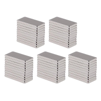 50Pcs N50 20x10x2mm Neodymium Block Magnet Oblong Super Strong Rare Earth Magnets