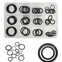 50Pcs Rubber O Ring Seal Plumbing Garage Assorted Set Hydraulic Plumbing Gasket Seals