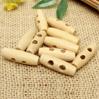 50Pcs Wooden Knitting Buttons Diy Sewing Horn Toggle Clothes Buttons