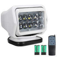 50W White Wireless Remote Control Boat Off Road Car Searchlight Spotlight Magnetic Base
