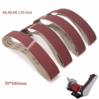 50X686mm 40 60 80 120 Grit Sanding Belts Sander Abrasive Tool