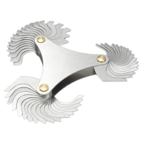 51 Blades Metric 60 Degree Thread Gauge Gage Screw Pitch Unc 4 84 Measuring Tool