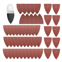 51Pcs Finger Sanding Sheets Pads Paper Set For Fein Multimaster Bosch Oscillating Multitool