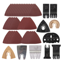 54Pcs Saw Blade Kit Oscillating Multi Tool For Bosch Fein Multimaster
