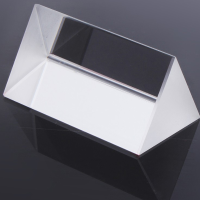 5Cm Triple Triangular Prism Physics Teaching Light Spectrum Optical Glass