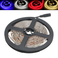 5M 10.8W Dc12v Led Strip Light 3528 300 Leds White/warm White/red/blue With Dc Female Connector