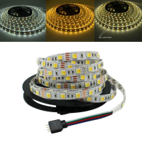 5M 5050 Smd Warm White+pure White 2 In 1 Non Waterproof Led Flexible Strip Light Dc12v
