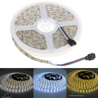 5M Smd5050 Waterproof 300leds Double Color Temperature Warm White+pure White Flexible Strip Light Dc12v